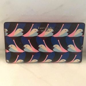 Kate Spade Love Birds Slim Bifold Wallet